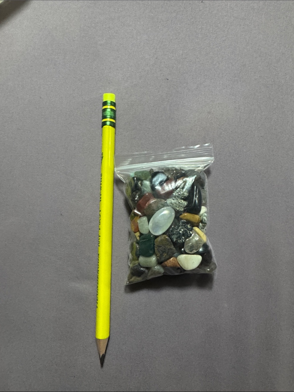 Bag of small mixed crystals
